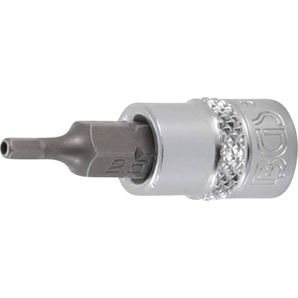 Bit-Einsatz-Satz - 8-teilig - Antrieb Innenvierkant 6,3 mm (1/4") - Innensechskant mit Bohrung 2,5 mm