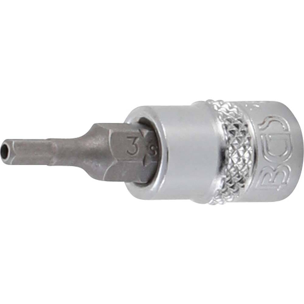 Bit-Einsatz-Satz - 8-teilig - Antrieb Innenvierkant 6,3 mm (1/4") - Innensechskant mit Bohrung 3 mm