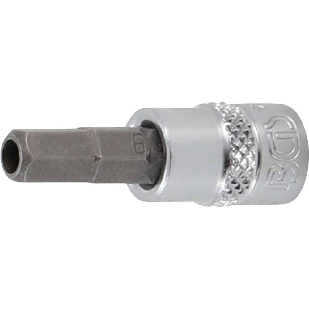 Bit-Einsatz-Satz - 8-teilig - Antrieb Innenvierkant 6,3 mm (1/4") - Innensechskant mit Bohrung 6 mm