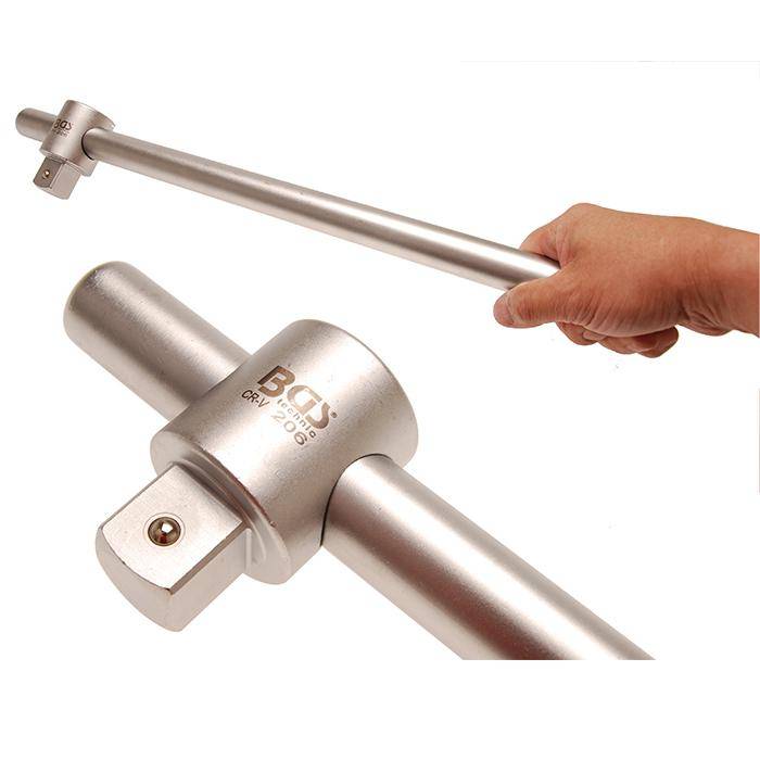 Gleitgriff - matt verchromt - 25mm - Länge 560mm