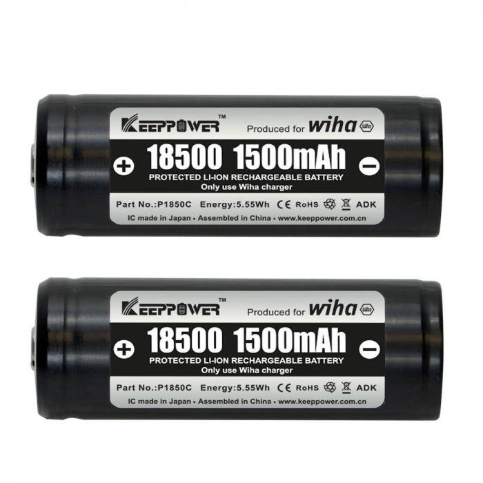 Akku-Set 18500 Li-Ion - Box mit 2 Stück