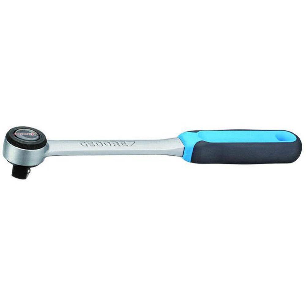 Umschaltknarre - Antrieb 1/2″ - für enge Bauräume - 270 mm Länge
