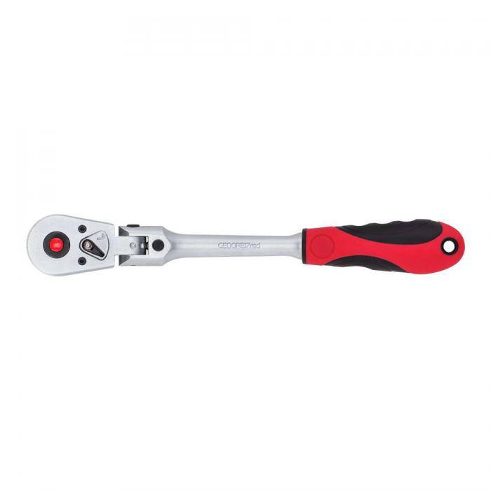 GEDORE red 2K-Gelenk-Umschaltknarre - 1/4 Zoll - Länge 163 mm
