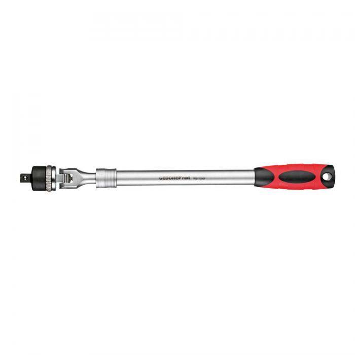 GEDORE red Teleskopknarre - 1/2 Zoll - Gelenk ausziehbar von 430 auf 580 mm