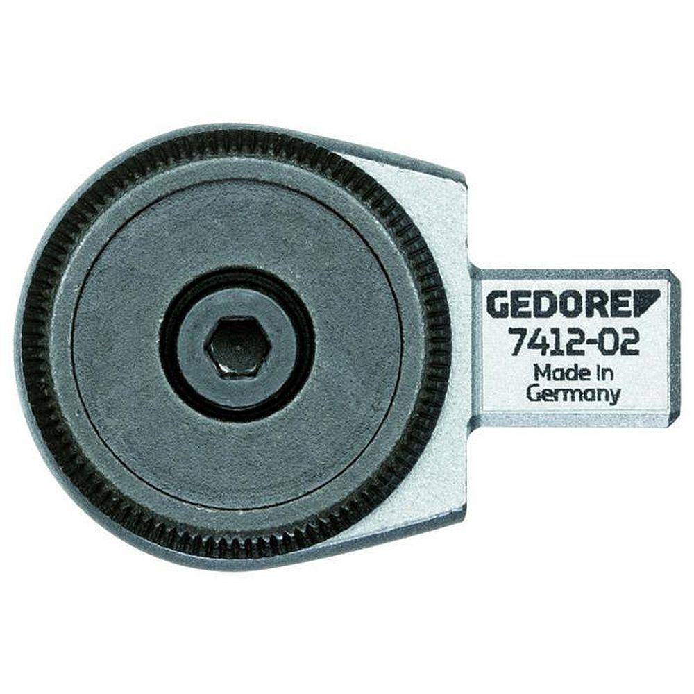 Einsteckumschaltknarre - 9 x 12 mm Rechteckaufnahme - Rückschwenkwinkel 5 ° - 3/8 Antriebsvierkant - Kopfhöhe 23,2 mm - Kopfbreite 34 mm