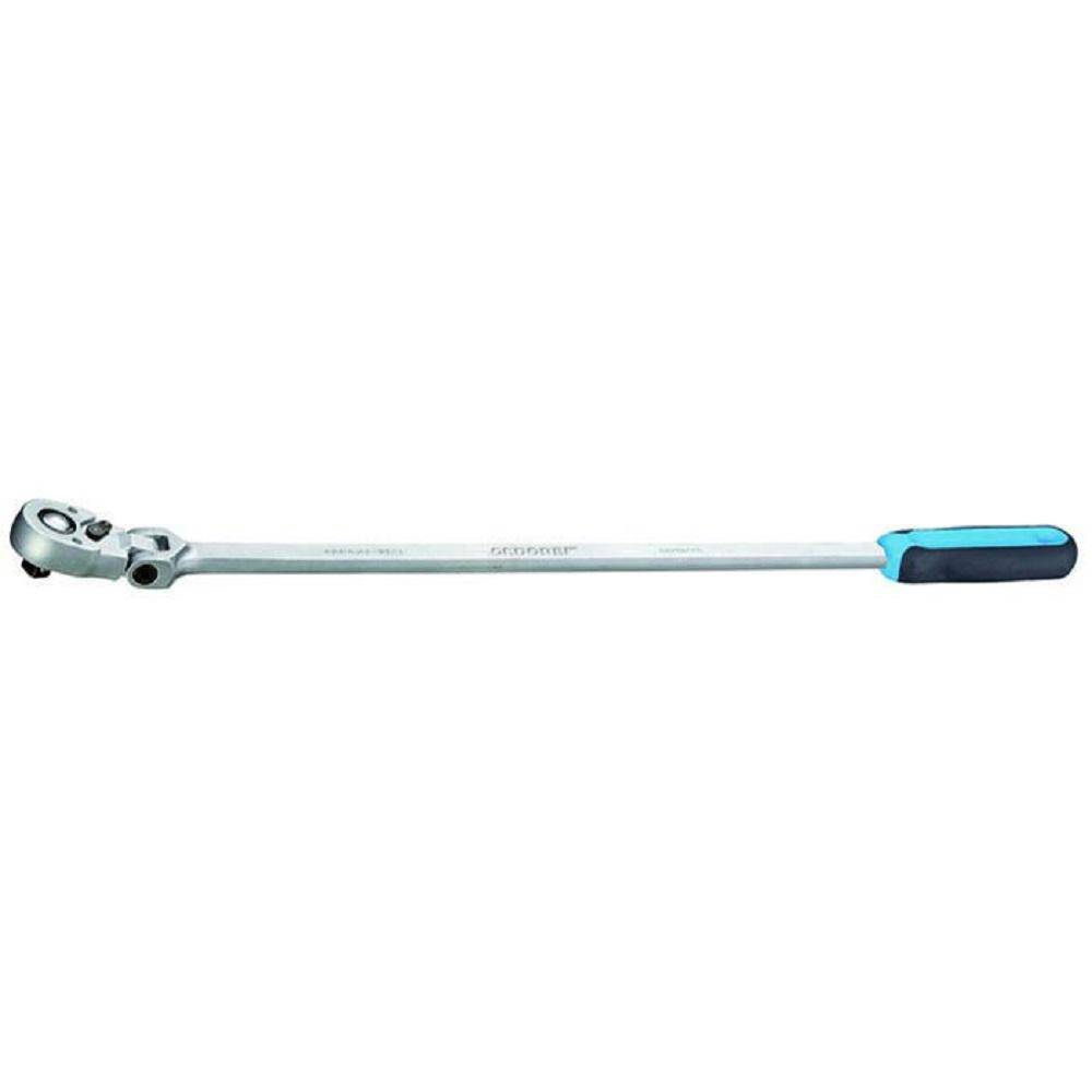 Gelenk-Hebelumschaltknarre - 180° schwenkbar - Antrieb 1/2″ - extra lang - 600 mm