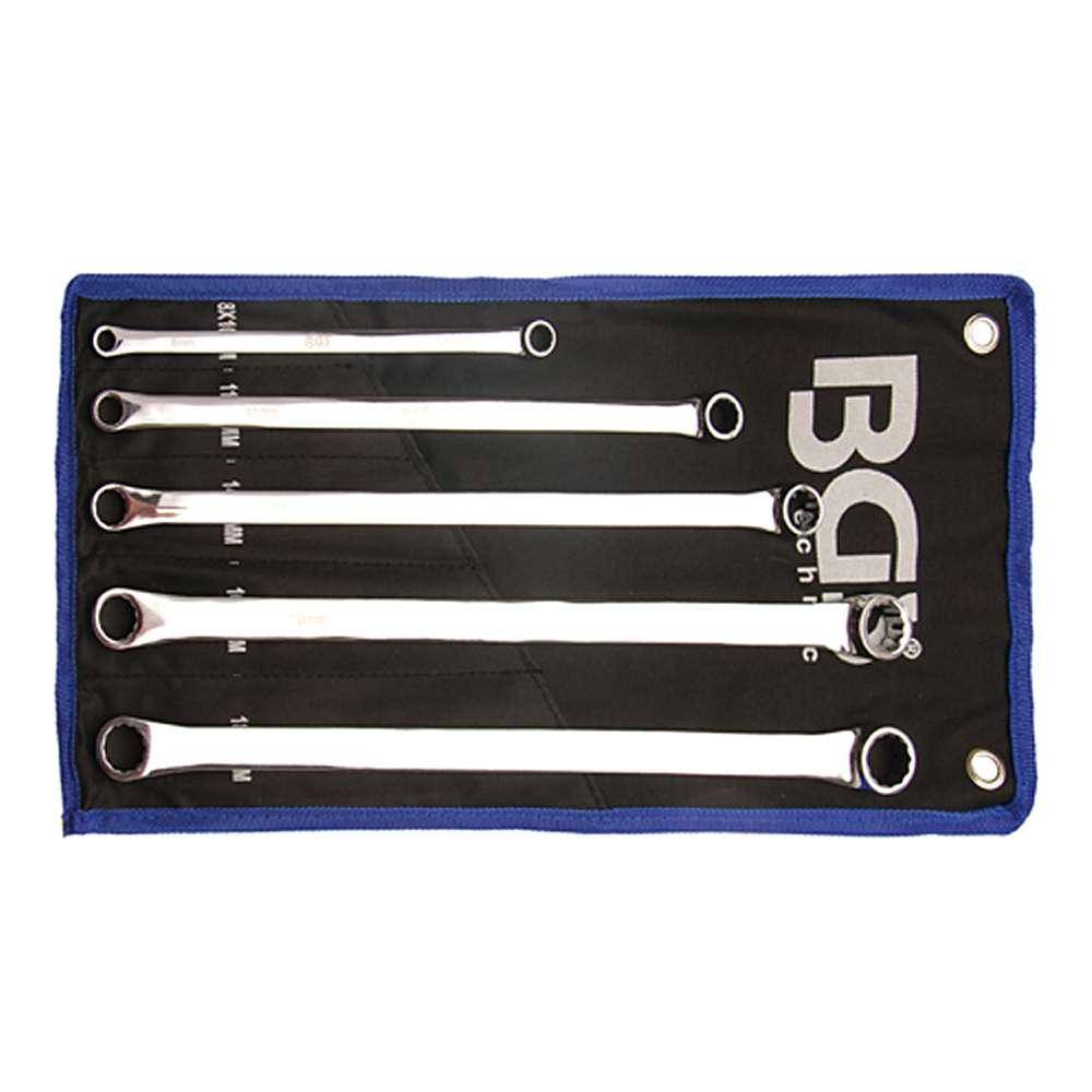 Doppelringschlüssel-Satz - 8-19 mm - extra lang