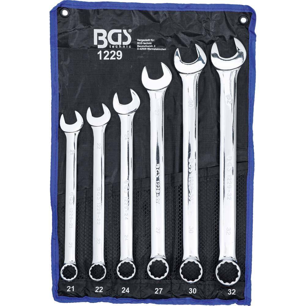 Maul-Ringschlüssel-Satz - XXL - extra lang - 21-32 mm - 6-teilig
