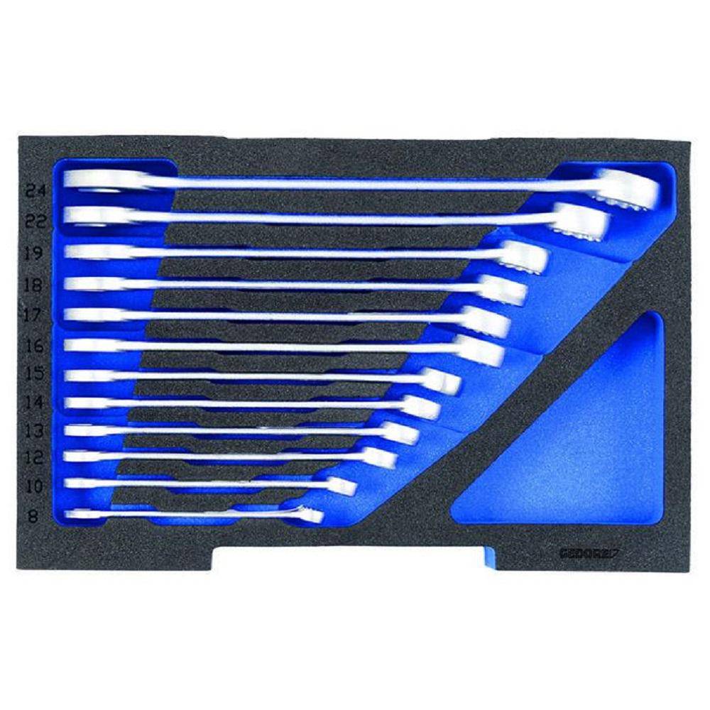 Ring-Maulschlüssel-Satz - in 1/2 L-BOXX Modul - SW 8 mm bis 24 mm - 312x200x60 mm