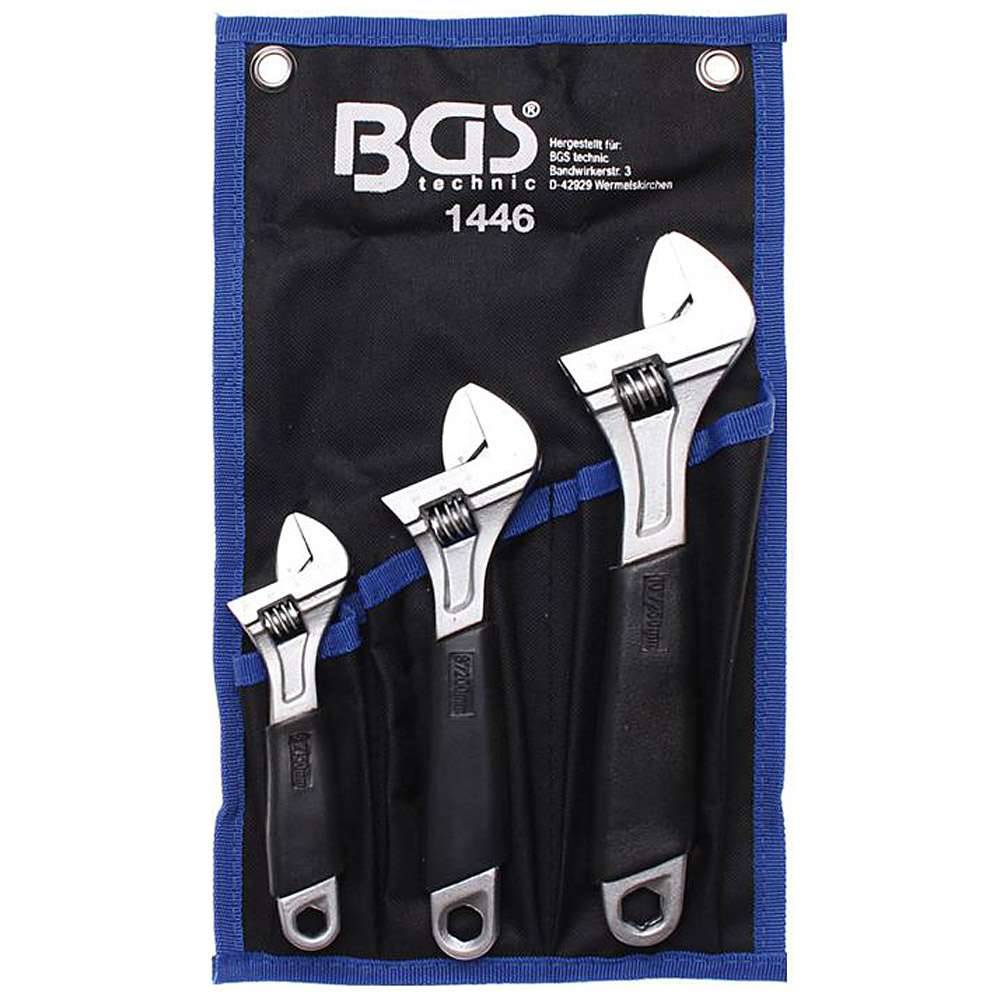 Rollgabelschlüssel-Set - Gabel mit Größen-Skala - 3-tlg.