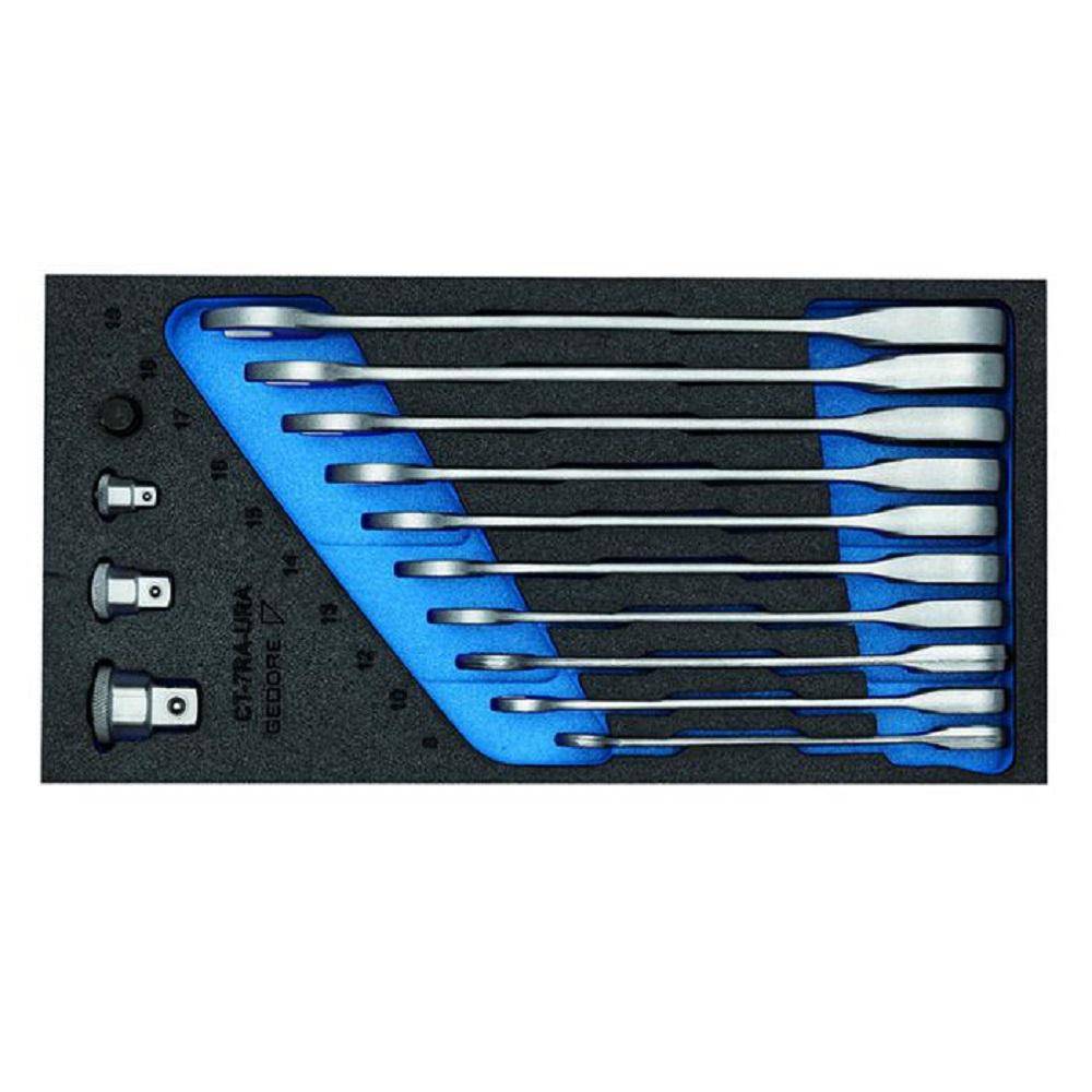 Maulschlüssel-Satz - mit Ringratsche - in 1/3 Check-Tool-Modul