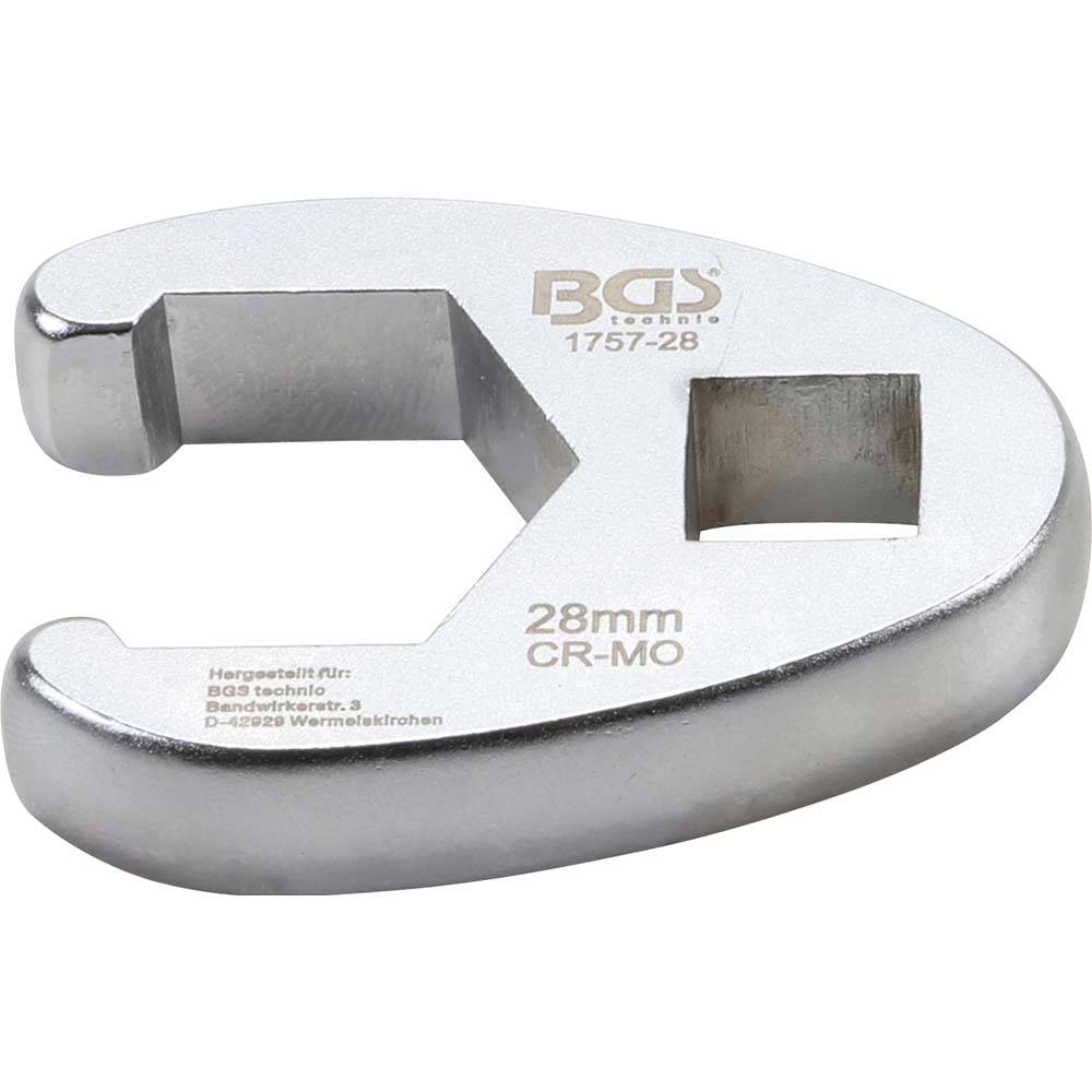 Hahnenfuss Schlüssel - 12,5 mm (1/2") - Größe 28 mm