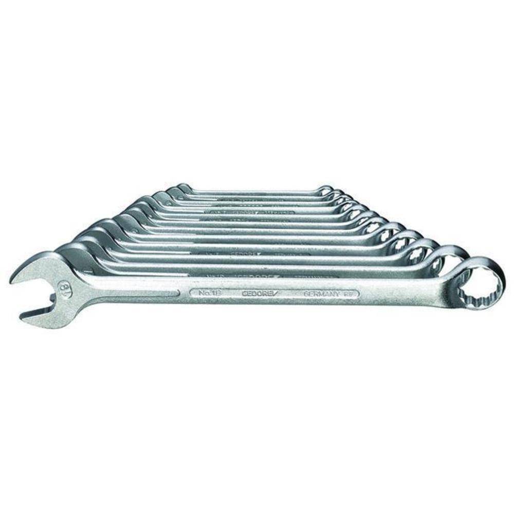 Ring-Maulschlüssel-Satz - 12-teilig - 6 bis 19 mm