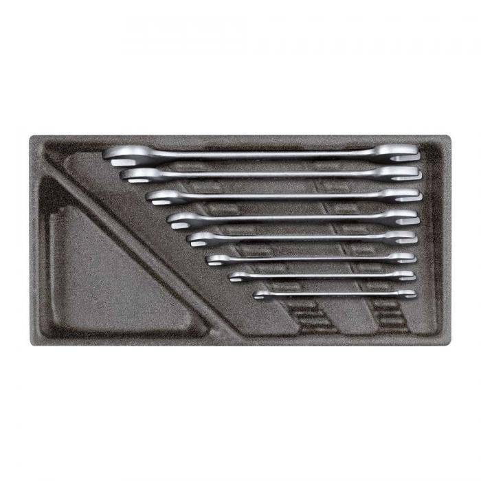 GEDORE red Doppelmaulschlüssel-Satz im 1/3 Schaumstoffmodul - 8-teilig