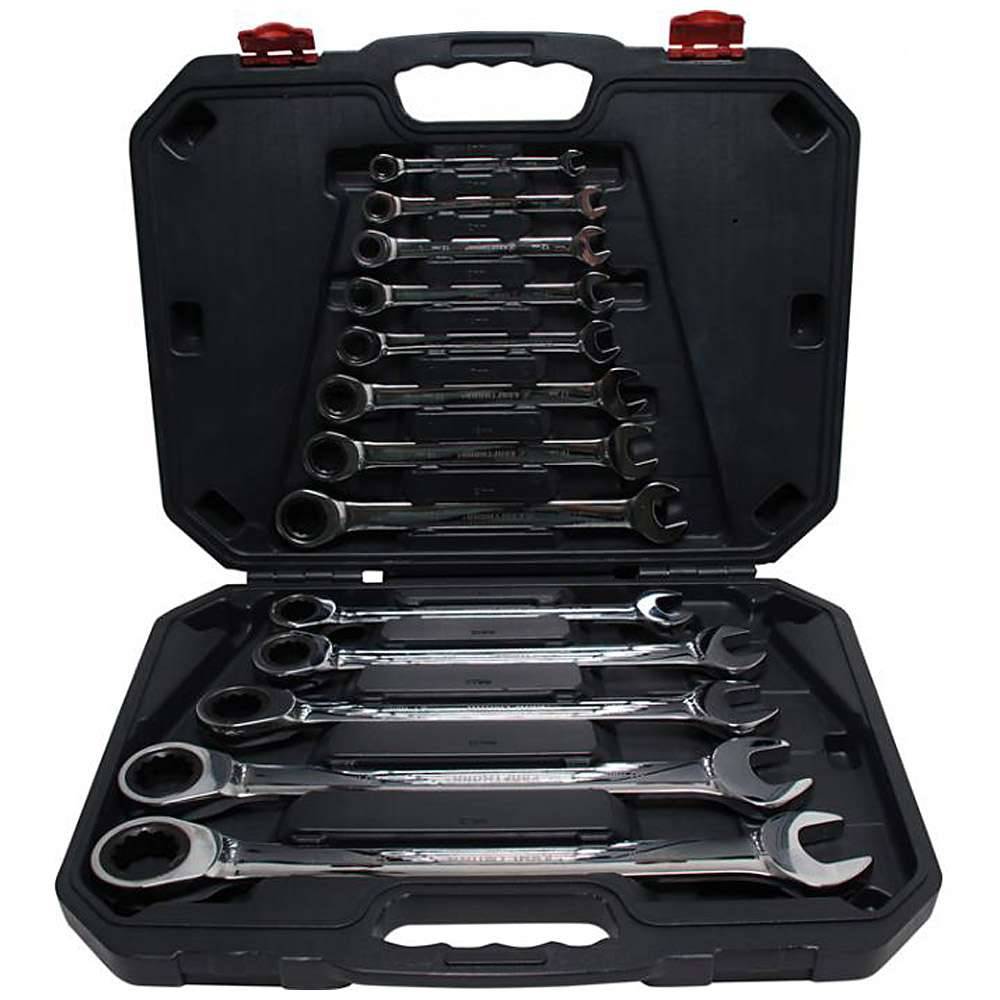 Maul-Ratschenringschlüssel Satz - Größen 8 bis 32 mm - 13-tlg.