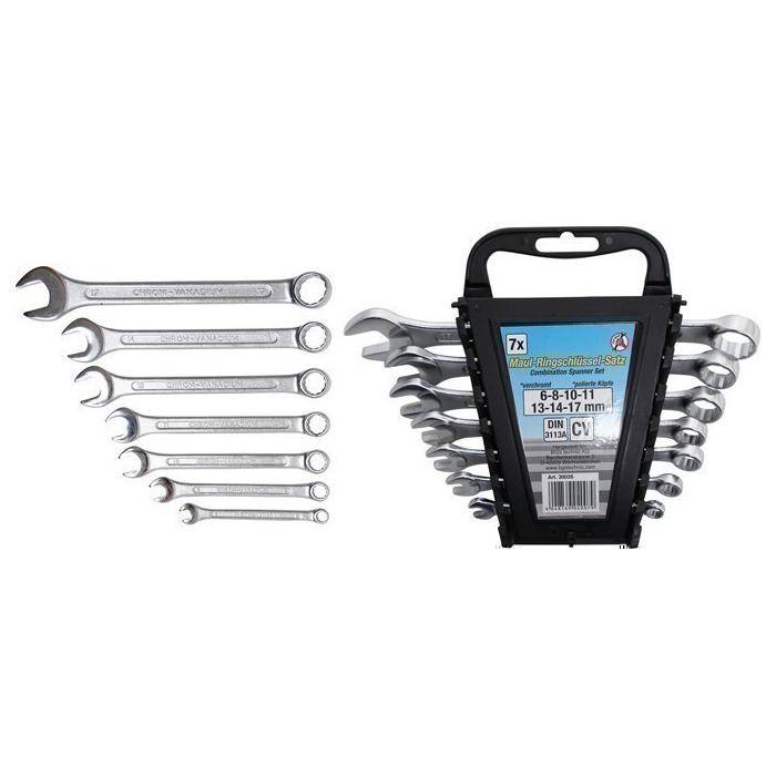 Maul-Ringschlüssel-Satz - Größen 6 bis 17 mm - 7-tlg.