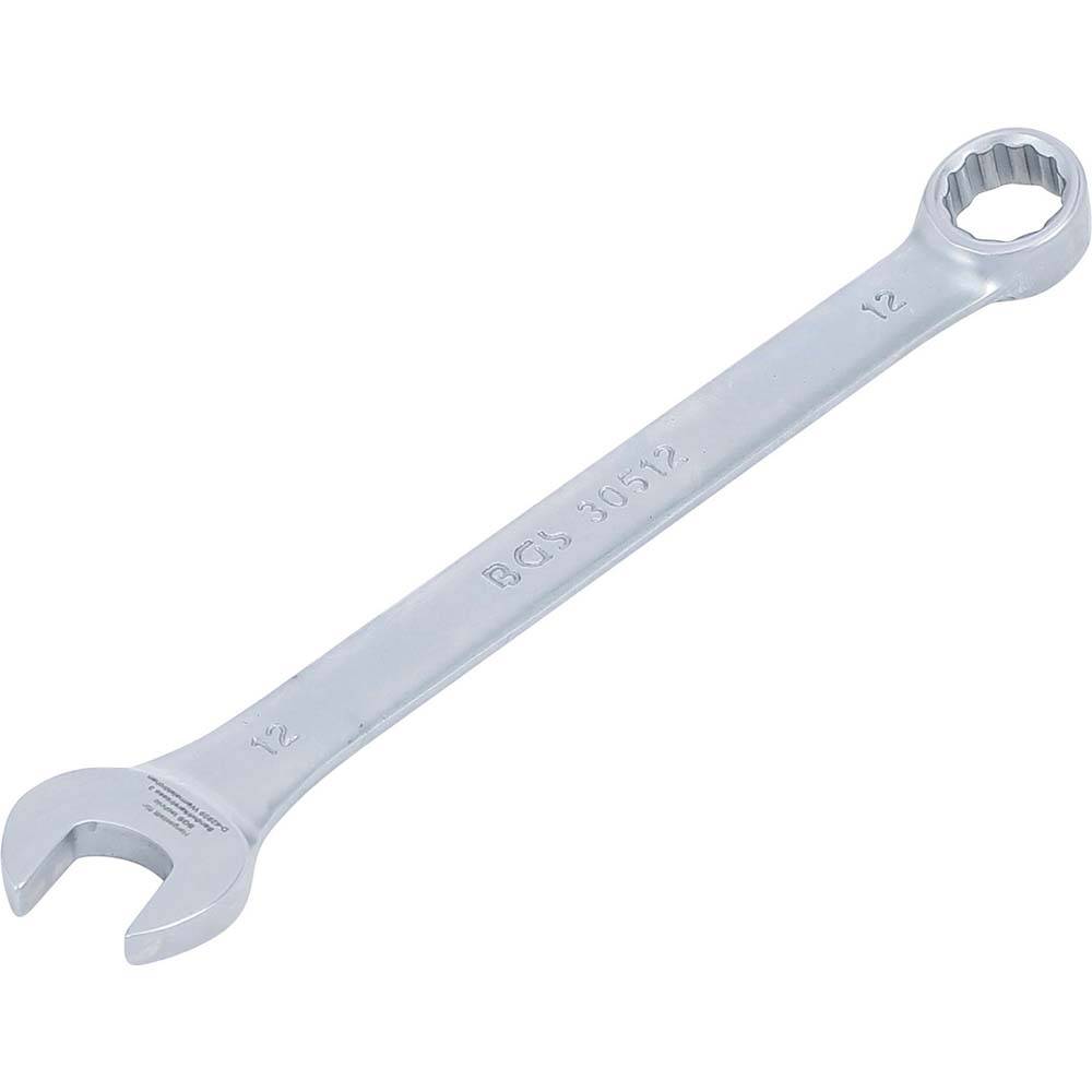 Maul-Ringschlüssel - matt verchromt - Größen 12 mm