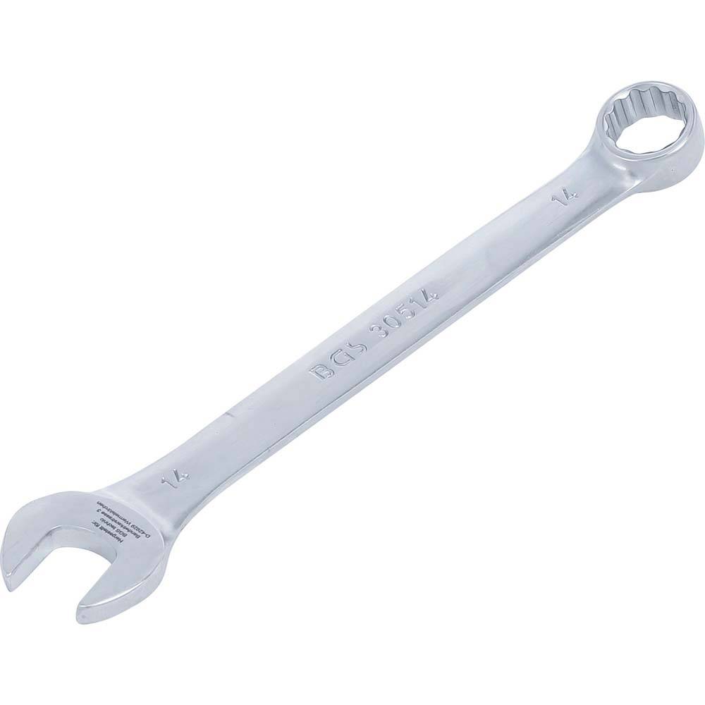 Maul-Ringschlüssel - matt verchromt - Größen 14 mm