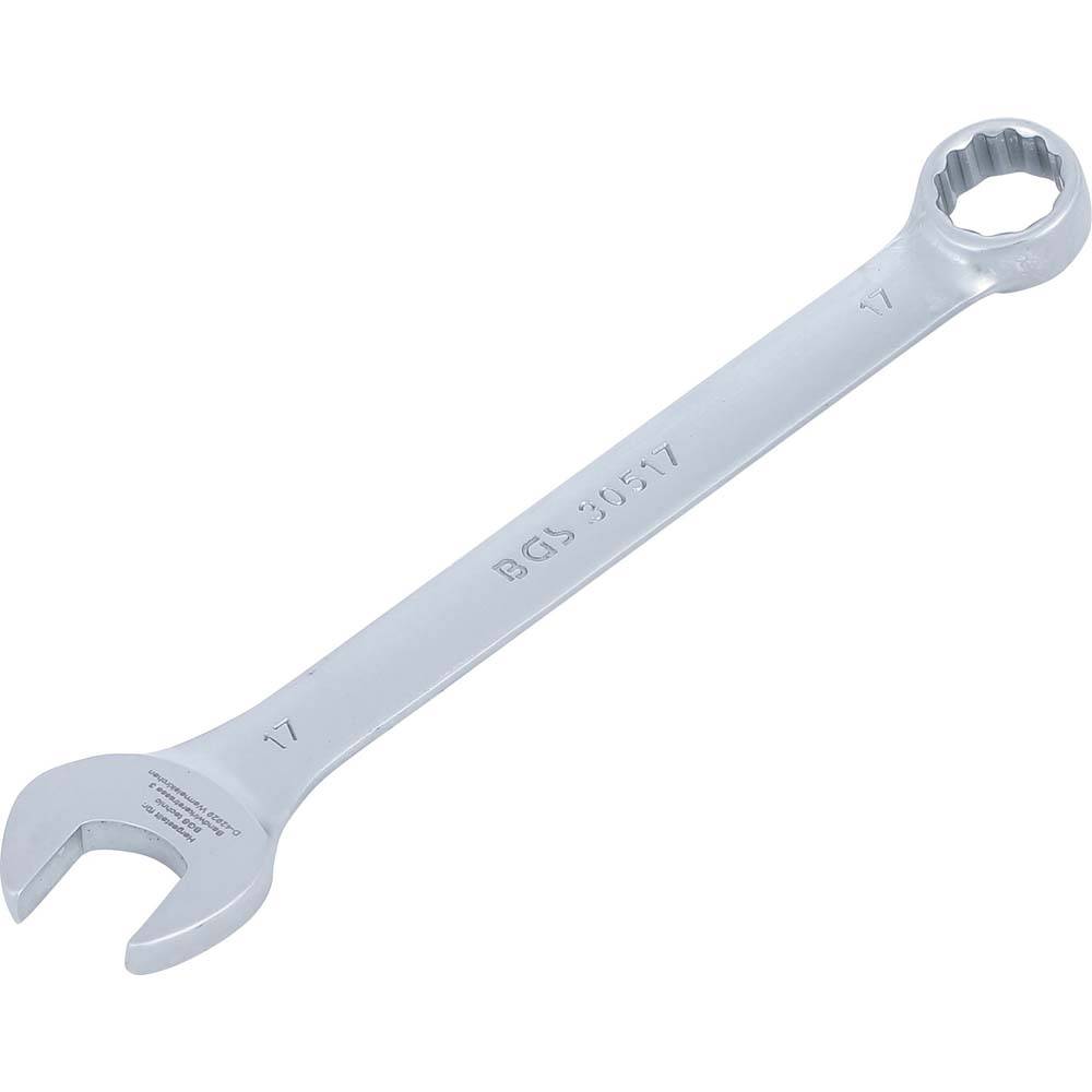 Maul-Ringschlüssel - matt verchromt - Größen 17 mm