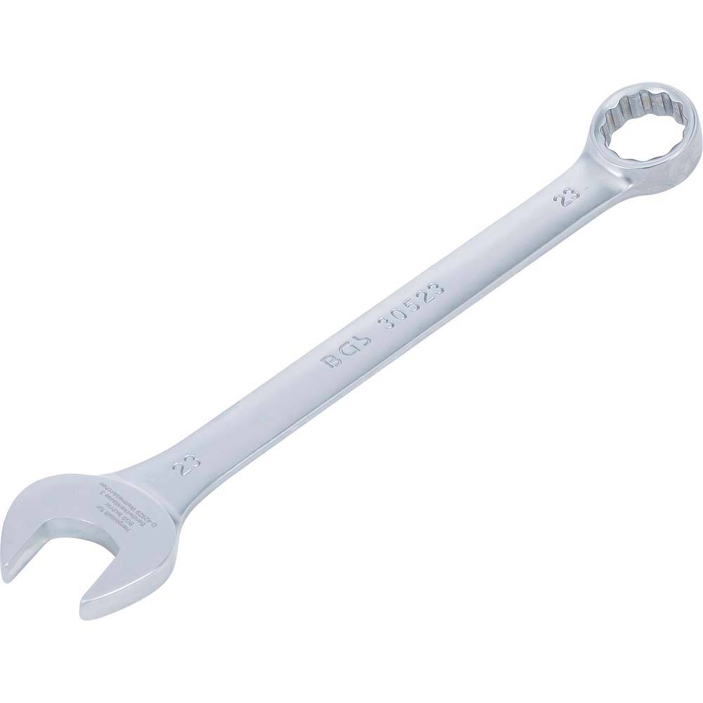 Maul-Ringschlüssel - matt verchromt - Größen 23 mm