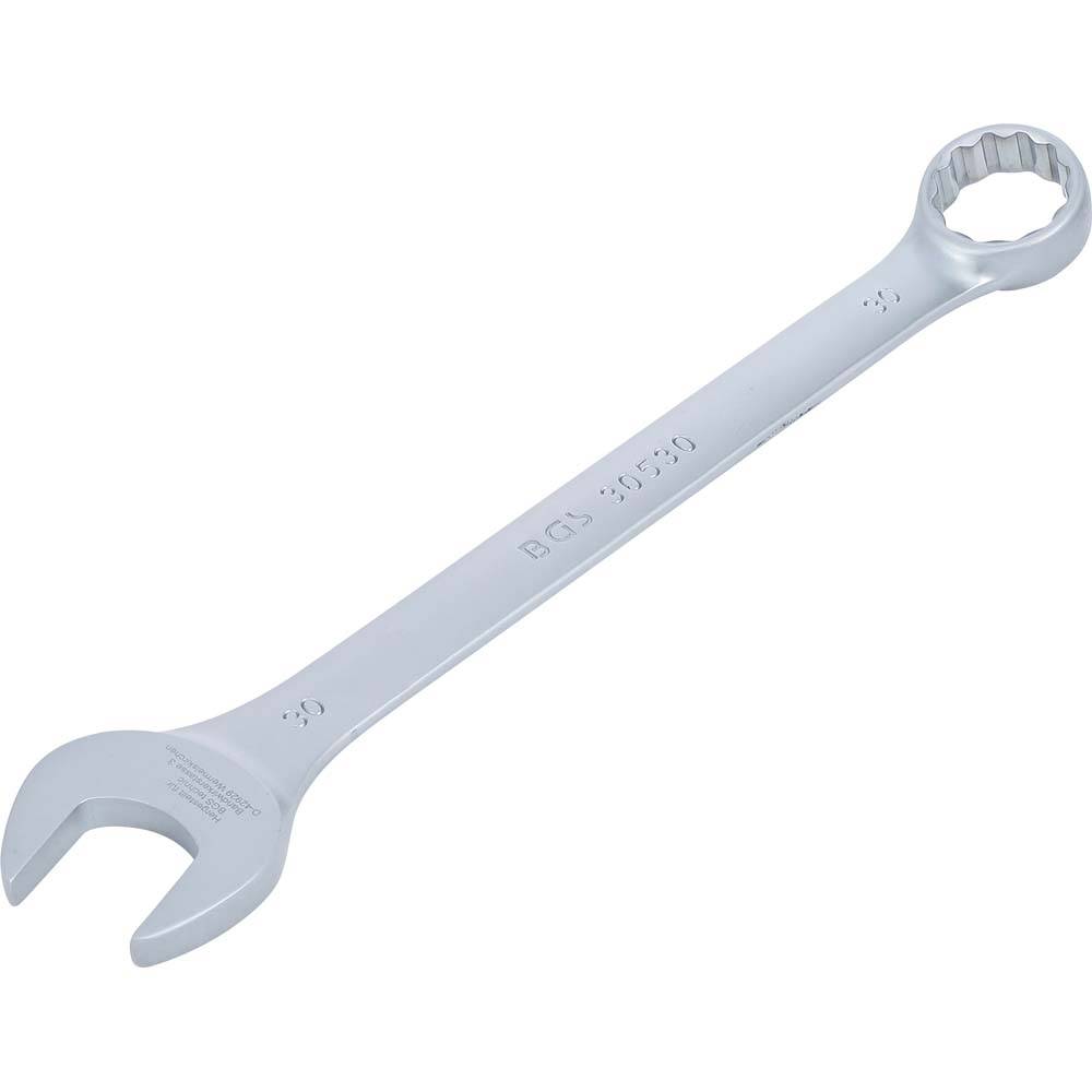 Maul-Ringschlüssel - matt verchromt - Größen 30 mm