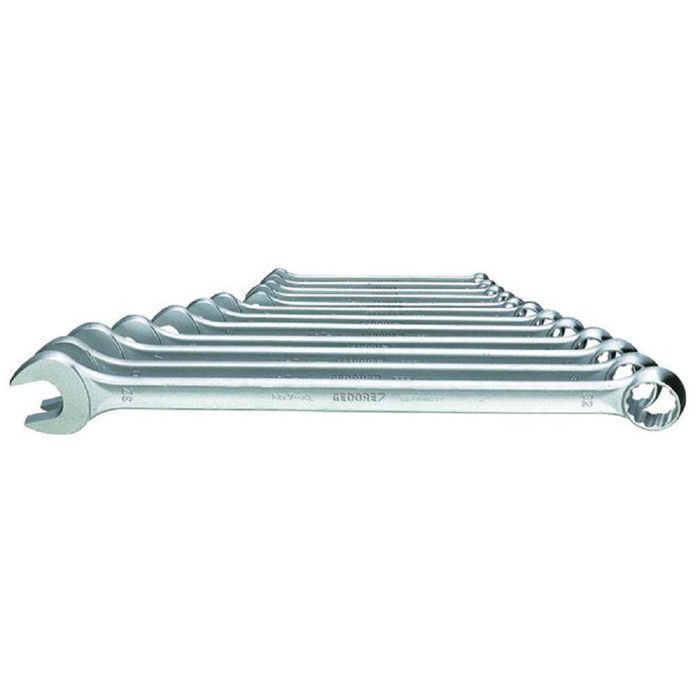 Ring-Maulschlüssel-Satz - extra lang - 12-teilig - 10 bis 32 mm