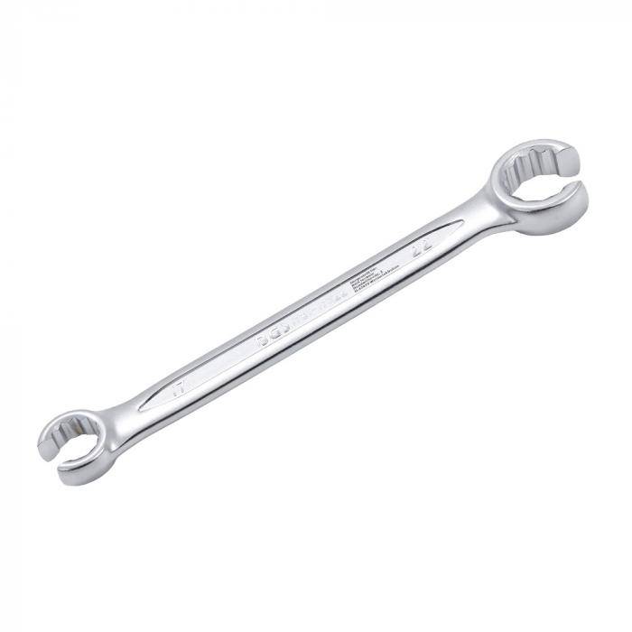 Offener Doppel-Ringschlüssel - Schlüsselweite 17 x 22 mm - Chrom-Vanadium-Stahl - Zwölfkant