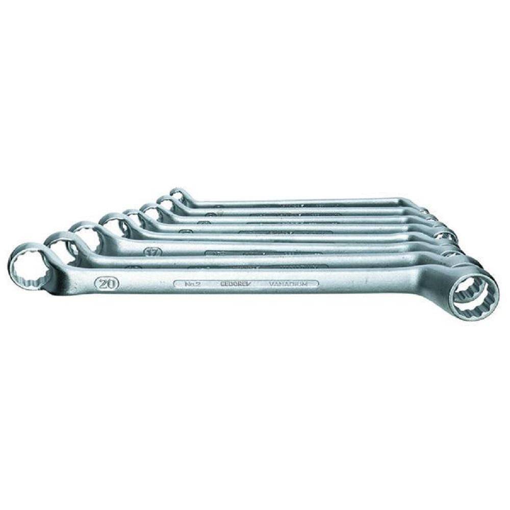 Doppelringschlüssel-Satz - UD-Profil - 6 bis 22 mm - tief gekröpft - 8-teilig