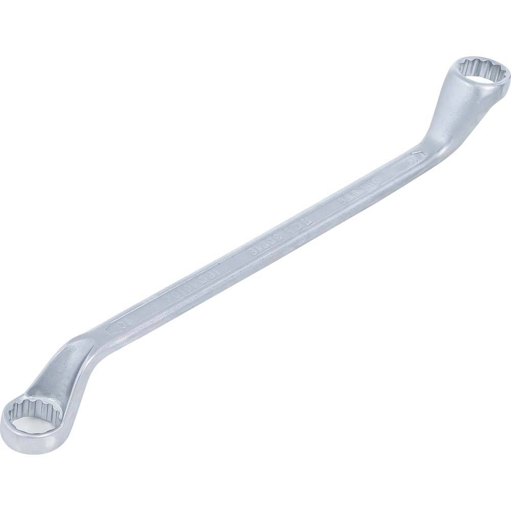 Doppel-Ringschlüssel - Ringseiten 75° gekröpft - Größe 18 x 19 mm