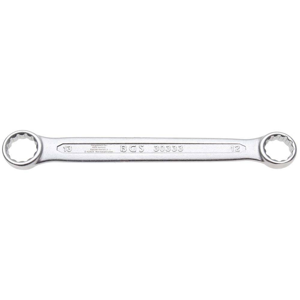 Doppel-Ringschlüssel - extra flach - 12 x 13 mm