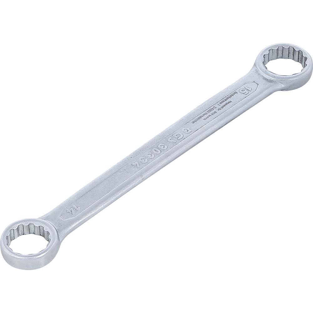 Doppel-Ringschlüssel - extra flach - 14 x 15 mm