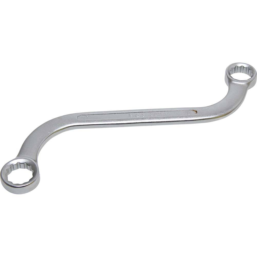 Doppel-Ringschlüssel - S-Form - Größen 16 x 17 mm