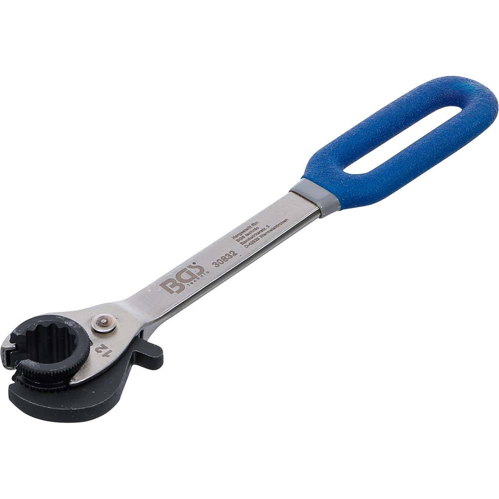 Ratschen-Ringschlüssel - offen - Chrom-Vanadium - Größen 12 mm