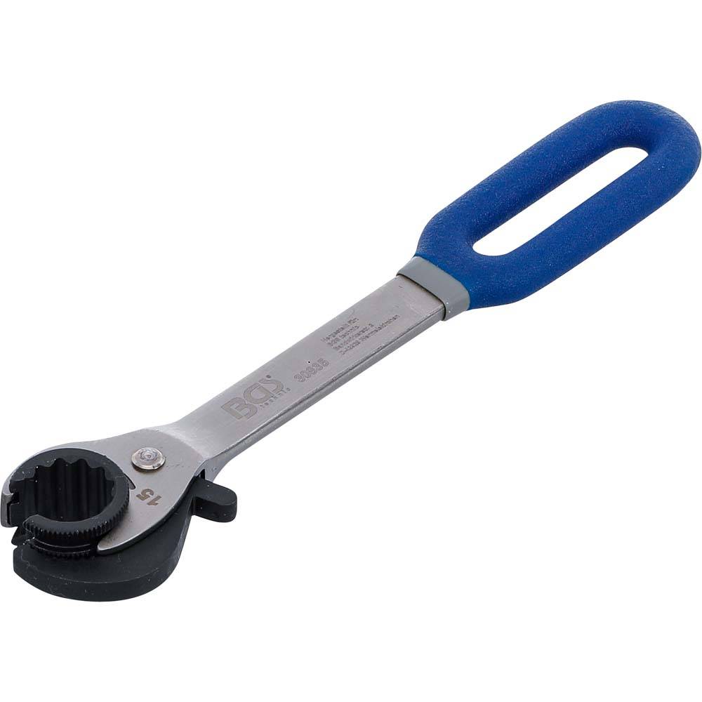 Ratschen-Ringschlüssel - offen - Chrom-Vanadium - Größen 15 mm