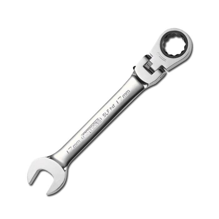 Gelenk-Ratschenschlüssel 8mm m.Verriegelung KS - Schlüsselweite 19 - Länge 255 mm
