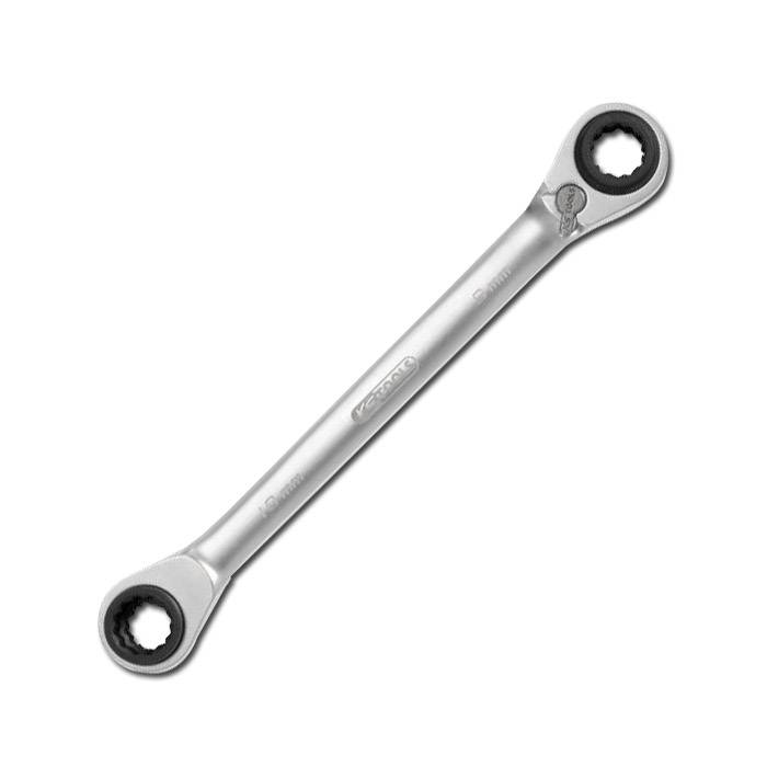 Quadroring-Ratschenschlüssel - gerade - SW 10 17 mm KS - Länge 200 mm