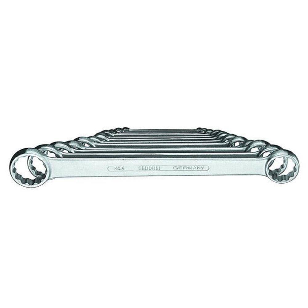 Doppelringschlüssel-Satz - 12-teilig - 6 bis 32 mm - flache Ausführung - UD-Profil
