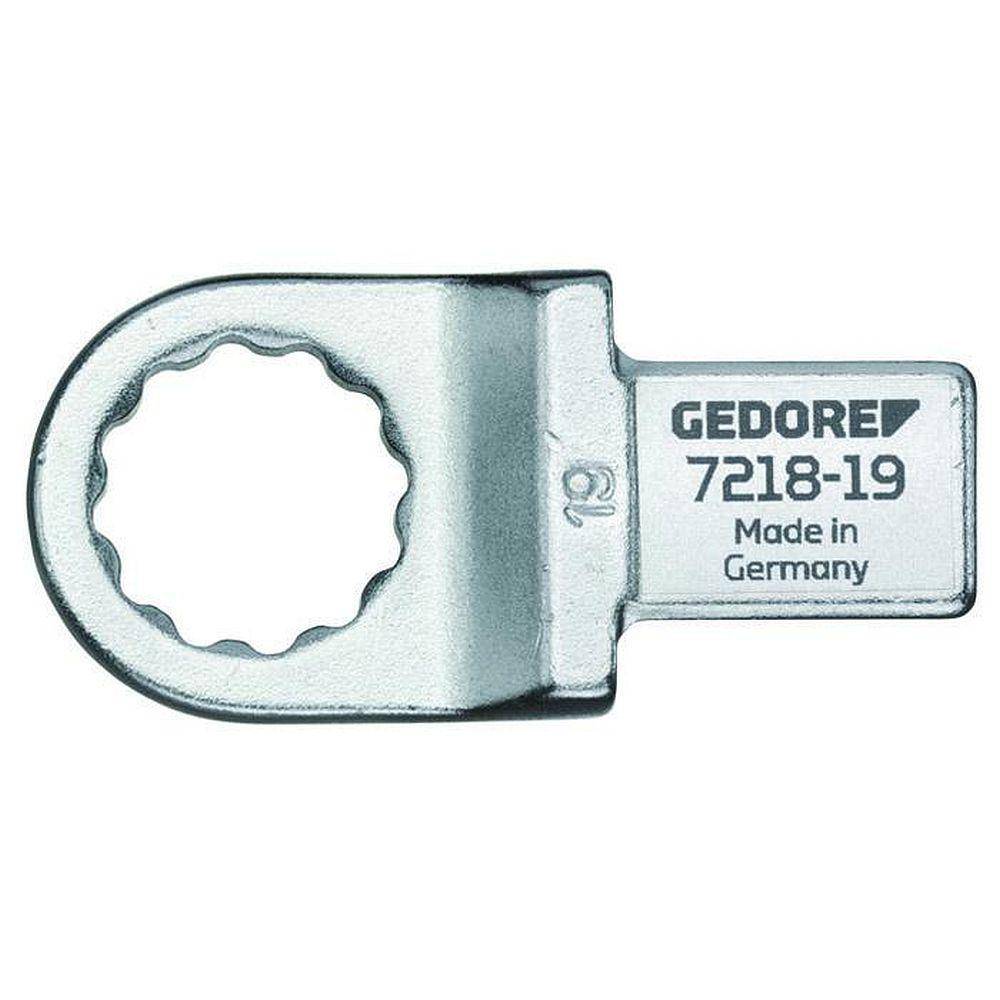 Einsteckringschlüssel SE - 14 x 18 mm Rechteckaufnahme - SW 17 mm - Kopfhöhe 12,0 mm - Kopfbreite 27,2 mm - Stichmaß 25 mm