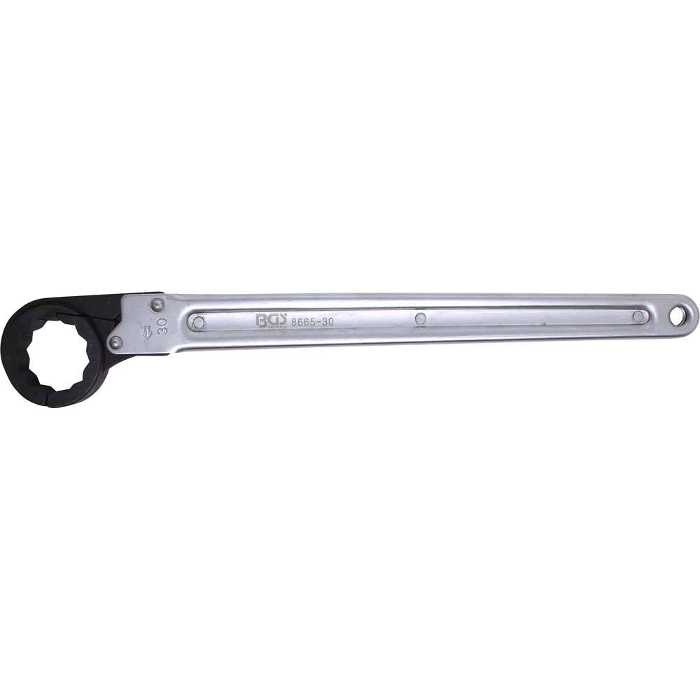 Leitungs-Ratschen-Schlüssel - Größen 30 mm - Griff aus S45C Stahl