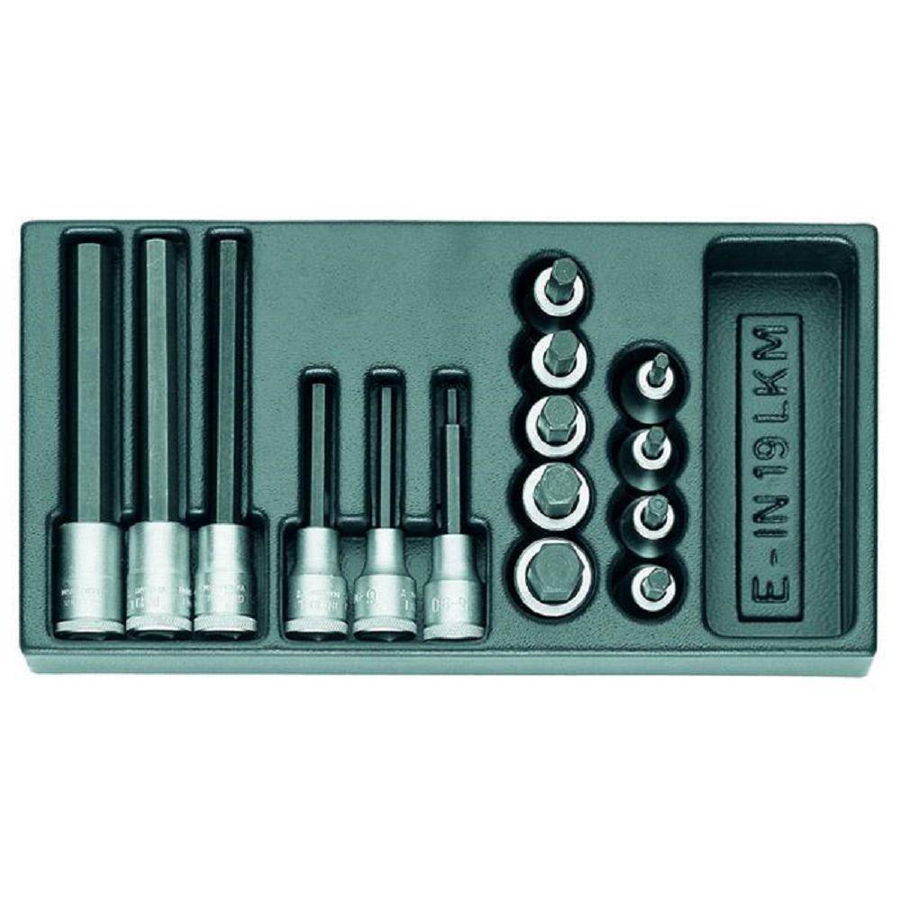 Satz Schraubendrehereinsätze 1/2 - in 1/3 ES-Modul - 15-teilig