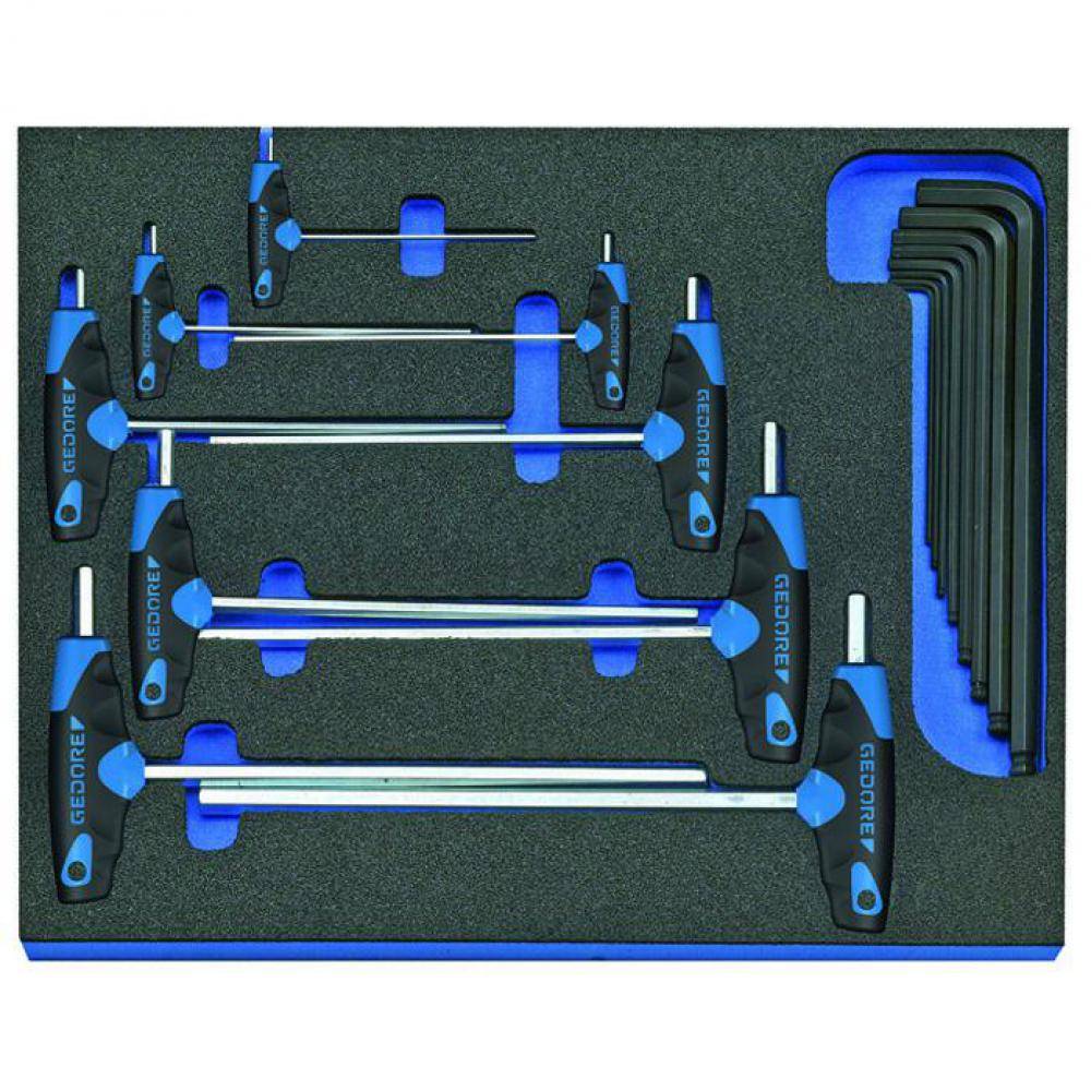 Winkelschraubendreher-Satz - in Check-Tool-Modul - 17-teilig