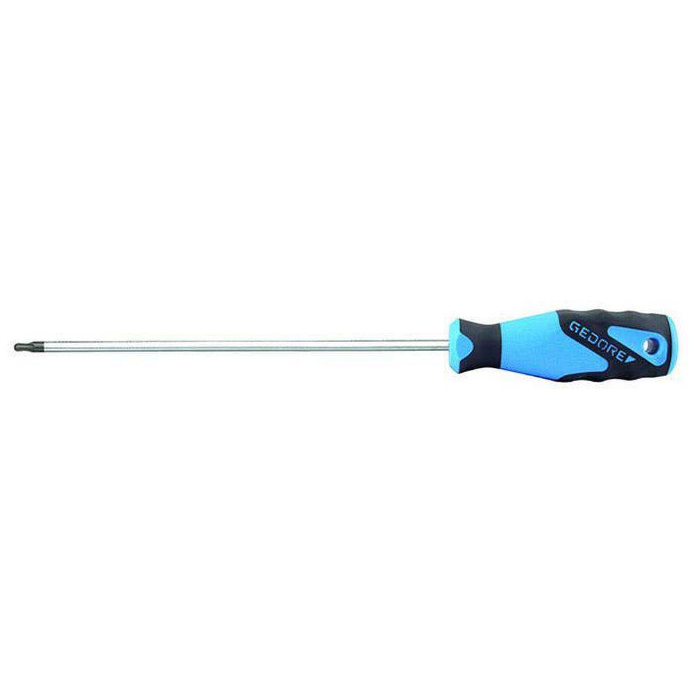 3K-Schraubendreher mit Kugelkopf - Abtriebsgröße TORX® (innen) T20 - Schraubenmaß M4-M5 - Schlüsselweite TORX 3,86 mm - Klingenlänge (L2) 100 mm