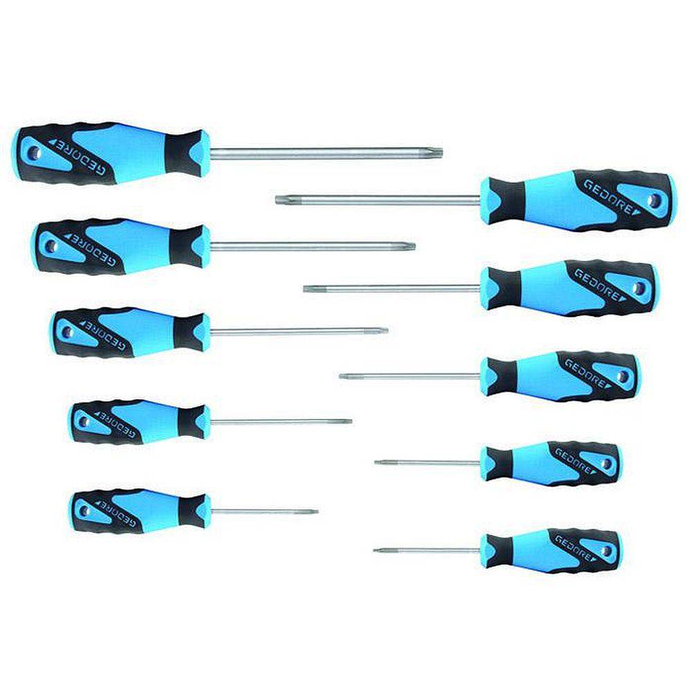 3K-Schraubendreher-Satz - 10-teilig - für Innen-TORX® Schrauben T7 bis T40