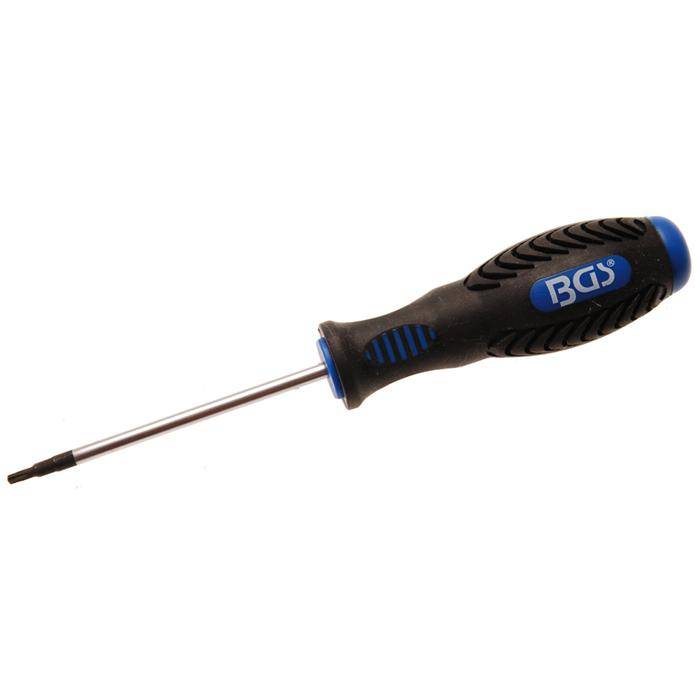 Schraubendreher -Torx T8x80 mm - CR-Mobyldän-Stahl - rutschfester Zweikomponenten-Griff
