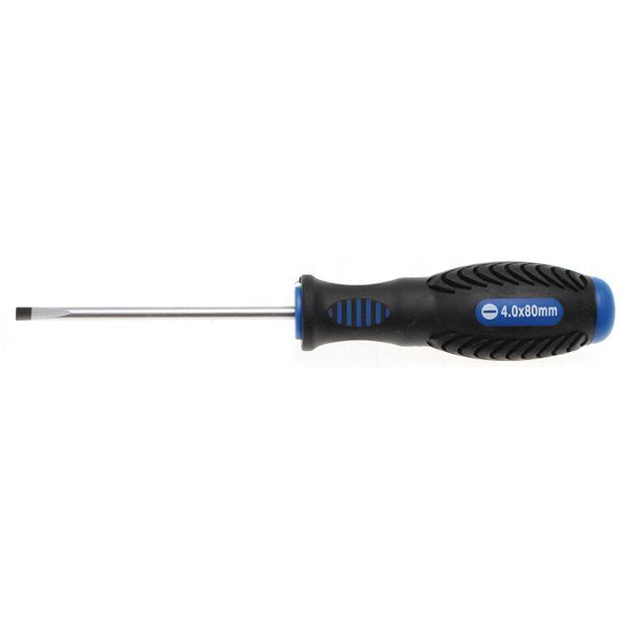 Schraubendreher - Schlitz - 5x80 mm- 2-Komponenten-Griff - CRO-Mobyldän-Stahl