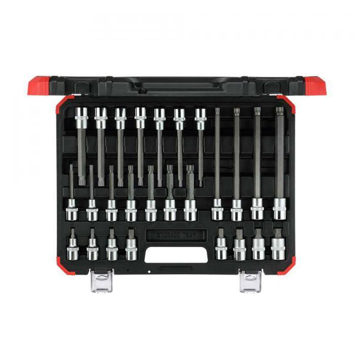 GEDORE red Satz Schraubendrehereinsätze - 1/2 Zoll - XZN - 26-teilig