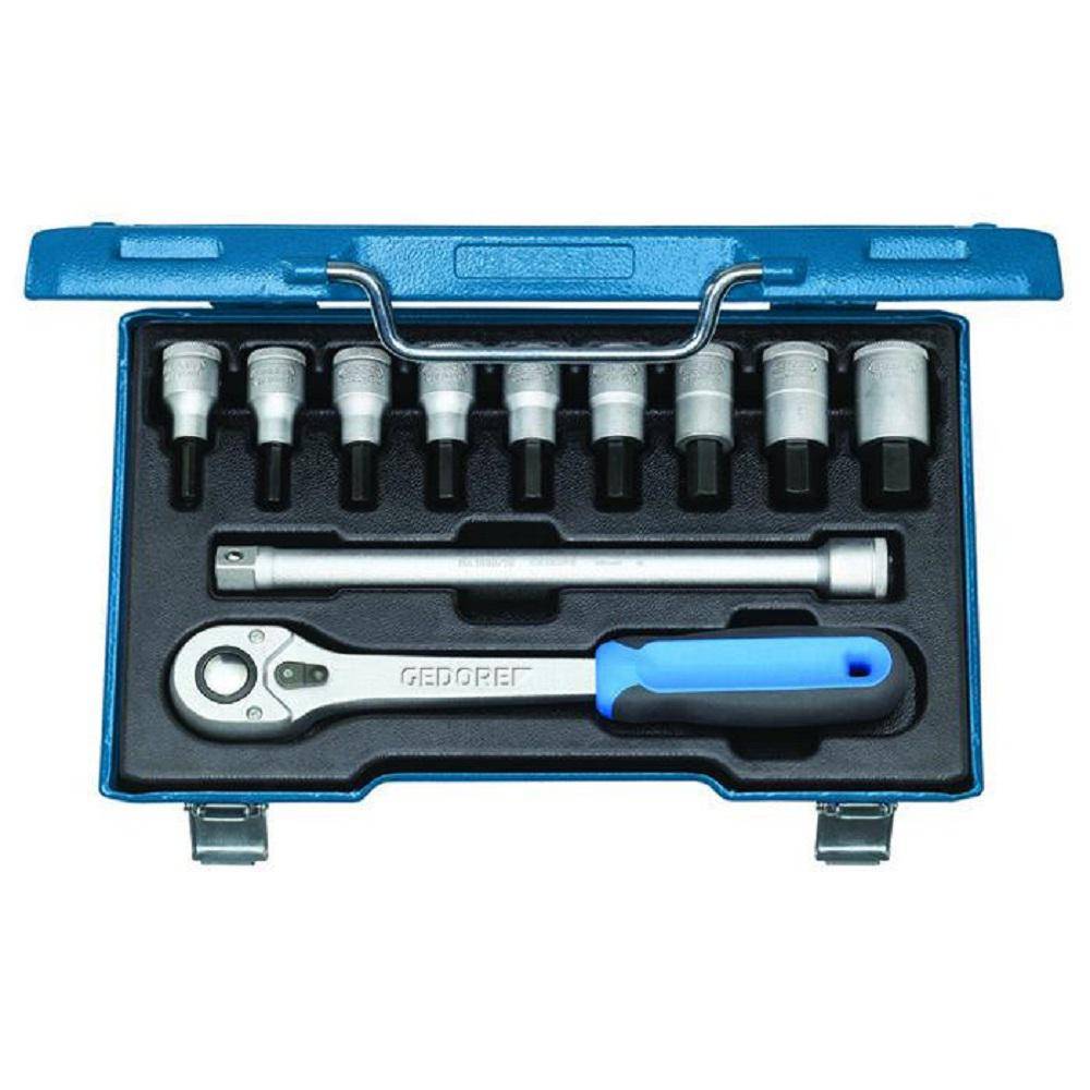 Schraubendreher-Satz - Antrieb 1/2″ - 11-teilig - Innen-6-kant - 5 bis 17 mm