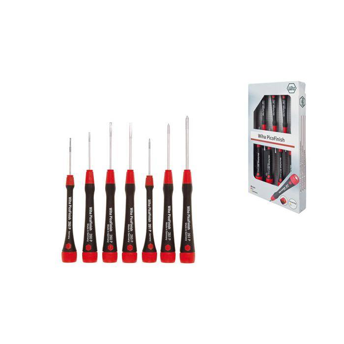 Schraubendreher PicoFinish - Satz (7-tlg) - Schlitz/Phillips - Serie 260P K7