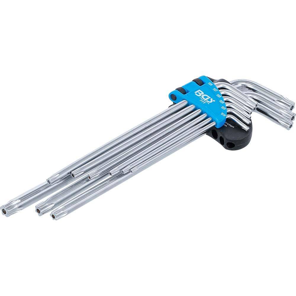 TS-Winkelschlüsselsatz 9-teilig - mit Stirnlochbohrung