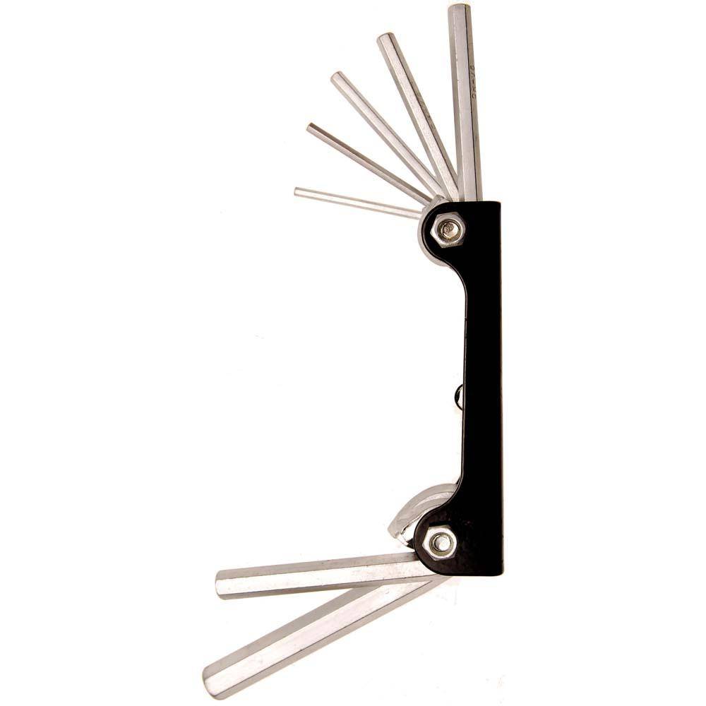 Innensechskantschlüssel im Handklapphalter 7-teilig - 2,5-10 mm